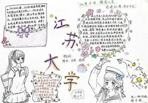 图说志存高远筑大学之梦,心慕笔追绘青春蓝图高二i部生涯规划之我的理想大学手抄报图片展