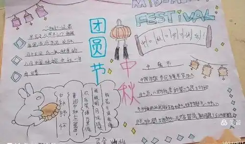 绘中秋,致敬传统节日手抄报活动