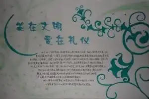 有哪些手抄报文明图片