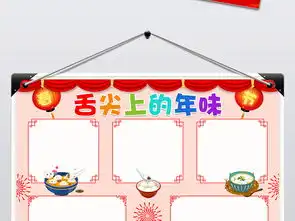 舌尖上的年味小报春节美食手抄报电子小报图片素材psd模板下载28.58mb春节元旦手抄报大全节日手抄报