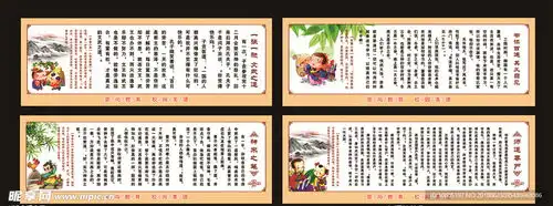 成语故事校园文化学校展板设计图psd分层素材psd分层素材