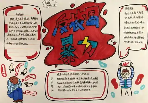 手抄报丨反校园暴力防校园欺凌银鹰文昌中学2018级1班向校园欺凌说不主题手抄报精选