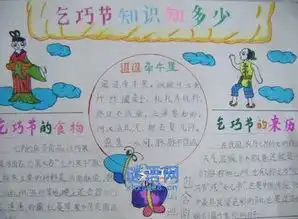 七夕手抄报的图片上面还有清楚的字