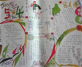 五四青年节手抄报传承五四精神,争做民族栋梁