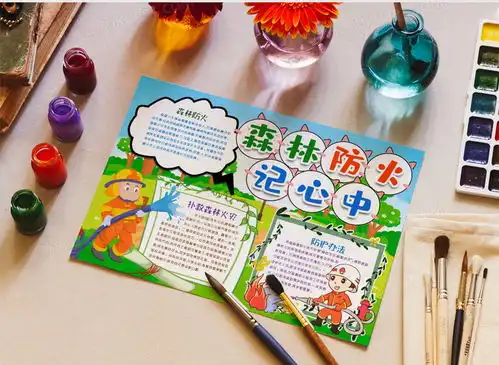 森林防火小报手抄报模版word模板下载word