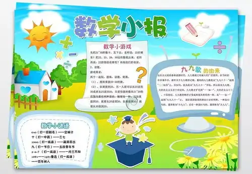 收藏这些趣味数学手抄报,一定用得上