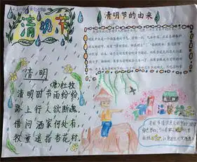 清明节手抄报难忘的扫墓