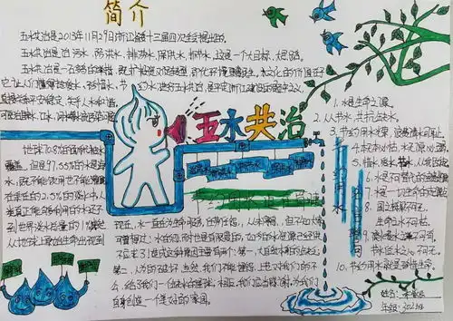 五水共治手抄报图片内容