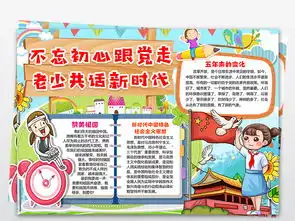 不忘初心跟党走老少共话新时代争做新时代好队员电子小报图片素材psd模板下载44.91mb其他大全纪念日手抄报