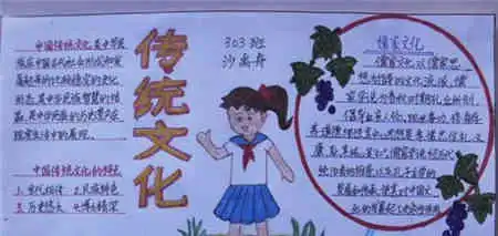 中国传统文化手抄报任贤如事师