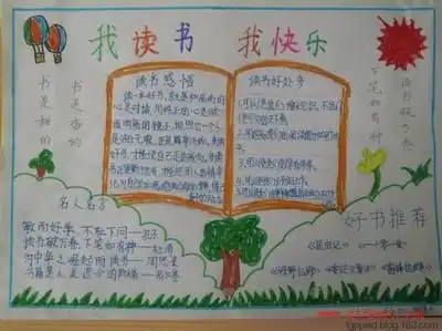 做一张用八开纸办一张主题为晒阅读我的新年读书手抄报