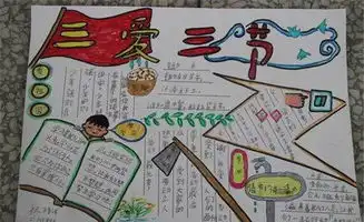 小学生三节三爱手抄报