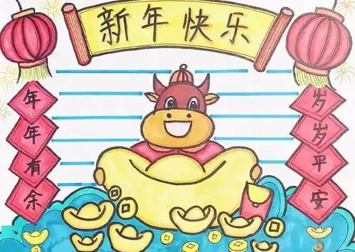 2021年牛年春节手抄报模板文字素材为孩子收藏一份
