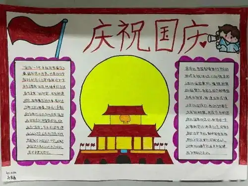 将家国情怀植根于学子心中三中教育集团初一年级月圆中秋,情满国庆手抄报比赛评选结果揭晓