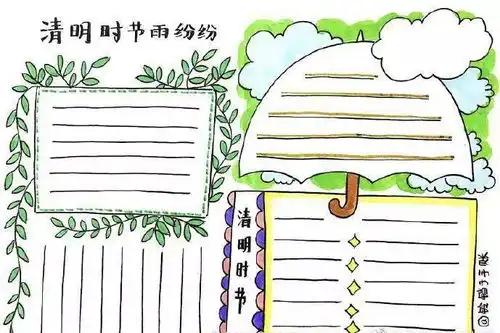 清明节来历好词好句手抄报,这一篇全了