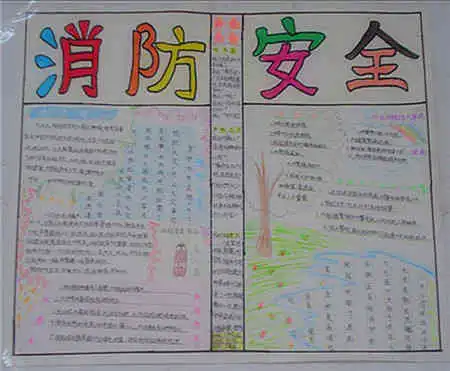 消防安全手抄报消防安全在心中
