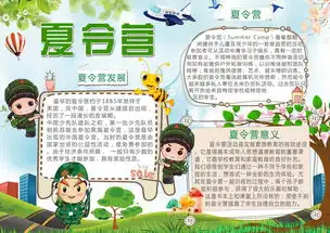 夏令营军训生活小报暑假新学期开学手抄小报素材图片模板psd设计图下载暑假手抄报大全编号17731163