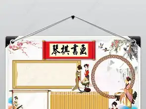琴棋书画小报手抄报模板下载图片