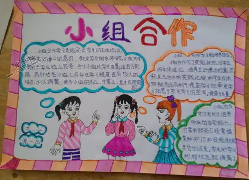 小组合作手抄报图片