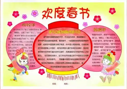 2019春节手抄报最全汇总,汉语和英语都有哦