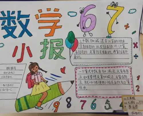 高新小学三年级趣味数学手抄报比赛