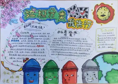 投票垃圾分类主题手抄报作品,你最pick哪一个