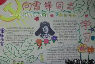 永恒雷锋手抄报版面设计图