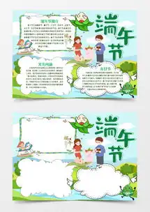 端午佳节小报手抄报模版word模板下载docx格式熊猫办公