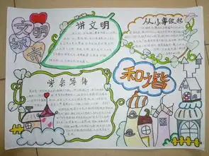 北京小学创建文明城市手抄报
