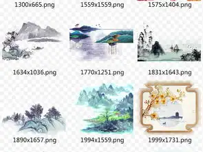 中国风水墨古风风景画古代山水背景素材图片模板下载136.38mb中国风边框大全花纹边框