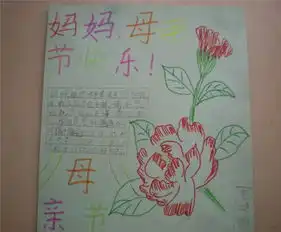 母亲节手抄报慈母手中线