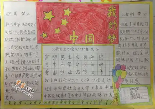 小学生我的中国梦手抄报图片大全资料