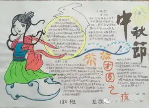 永安完小举行了我们的节日中秋节手抄报评比活动