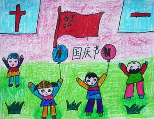四开纸的油画棒画,要简单的,不要手抄报