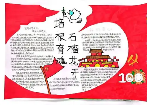 民族团结月第二青年社区分党委开展培根育魂石榴花开手抄报评比活动