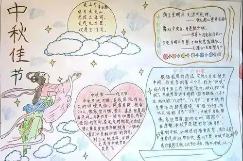 中秋节手抄报素材,为孩子收藏