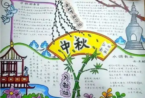 2018中秋节手抄报作品赏析,中秋节手抄报素材大全