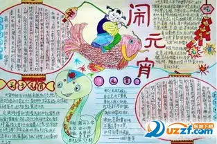 元宵节闹花灯手抄报2017元宵节闹花灯手抄报图片高清版