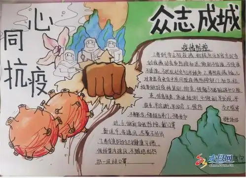 烟台港城中学组织学生精心绘制主题手抄报