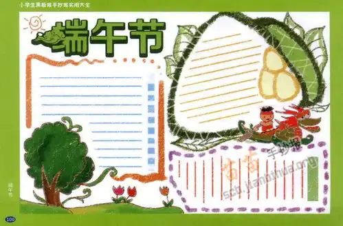 小学生端午节手抄报内容图片