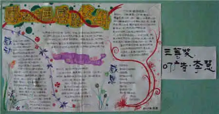 感恩节手抄报感谢太阳给我们光明