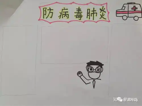 抵抗新型冠状病毒手抄报