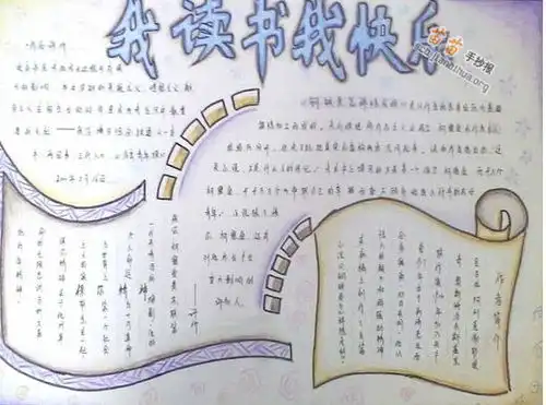 我读书我快乐手抄报简单又漂亮图片大全资料