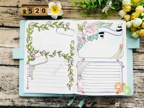 小清新手帐手抄报排版设计图片