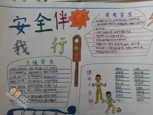 安全伴我行手抄报图片大全资料