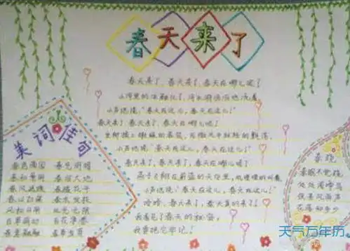 二十四节气立春手抄报立春节气手抄报最漂亮的