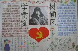 学雷锋树新风手抄报的内容