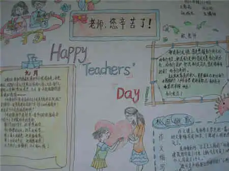 教师节手抄报老师,您辛苦了
