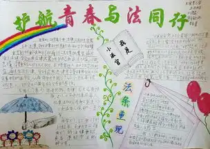 友谊里小学护航青春与法同行手抄报比赛获奖作品集锦