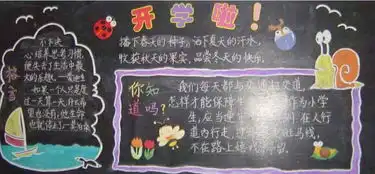 北京开学第一课黑板报